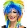 80´s Rainbow Punk Pruik -PruikPret Winkel 80s rainbow punk pruik