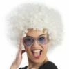 Afropruik Wit -PruikPret Winkel afropruik wit