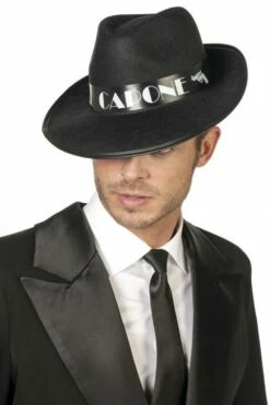 Al Capone Hoed Zwart Eco