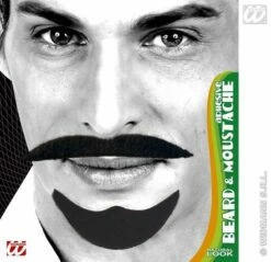 Baard En Snor Zwart Arabier