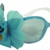 Bril Audry Blauw Met Bloem -PruikPret Winkel bril audry blauw met bloem