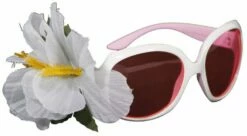 Bril Audry Wit Met Bloem