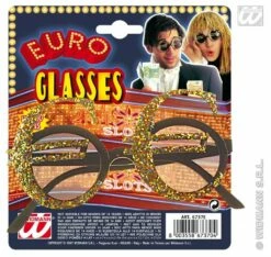 Bril Euroteken -PruikPret Winkel bril euroteken 1