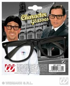 Bril Karakter Zwart -PruikPret Winkel bril karakter zwart 2