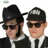 Bril Zwart Blues Brothers -PruikPret Winkel bril zwart blues brothers