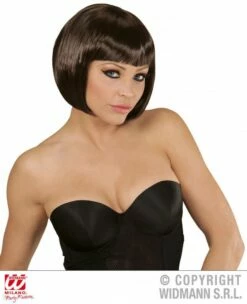 Bruine Boblijn Pruik Dames