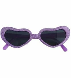 Funbril Glitter Hartjes Lila