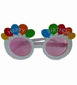 Funbril Happy Birthday Roze Glazen