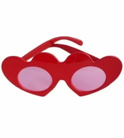 Funbril Hartjes Rood