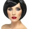 Glamour Pruik Bobline Zwart -PruikPret Winkel glamour pruik bobline zwart