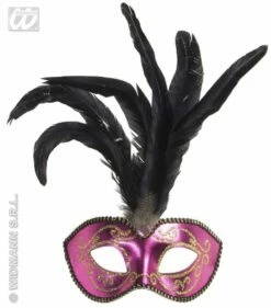 Glitter Oogmasker Met Stenen Roze