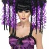 Gothic Emo Pruik Paars/zwart -PruikPret Winkel gothic emo pruik paars zwart