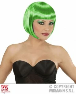 Groene Boblijn Pruik Dames