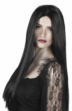 Heksenpruik Zwart