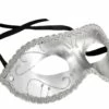 Oogmasker Merel Zilver -PruikPret Winkel oogmasker merel zilver