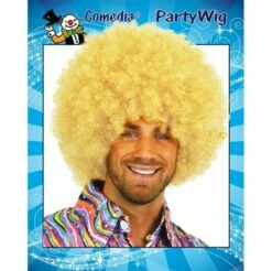 Pruik Afro Blond Krul