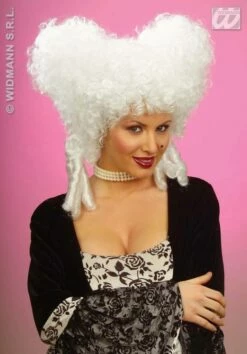 Pruik Barok Vrouw Wit