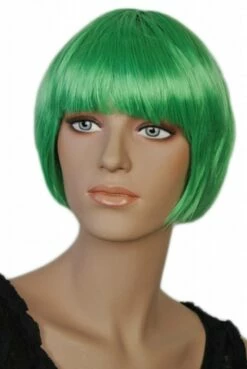 Pruik Bobline Kort Groen Demi