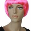 Pruik Bobline Kort Roze Evelien