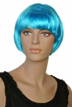 Pruik Bobline Kort Turquoise Brooke