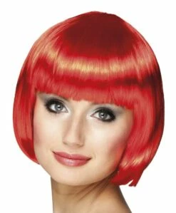 Pruik Bobline New Look Rood