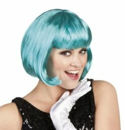 Pruik Bobline New Look Turquoise