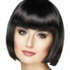 Pruik Bobline New Look Zwart