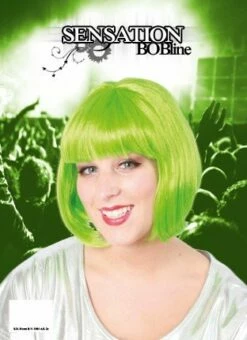 Pruik Bobline Sensation Fluor Groen