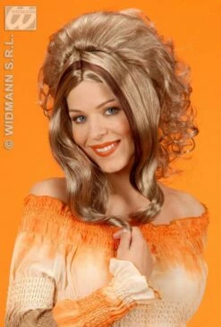 Pruik Catherine Blond Met Bruine Accenten -PruikPret Winkel pruik catherine blond met bruine accenten 1