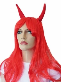 Pruik Duivel New Look Rood