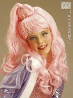 Pruik Kind Jazz Girl Roze