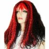 Pruik Lang Haar Rood/zwart Evie -PruikPret Winkel pruik lang haar rood zwart evie