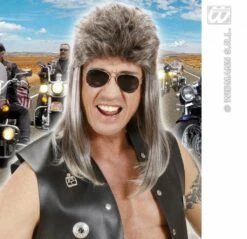 Nieuwkomers -PruikPret Winkel pruik mullet 1