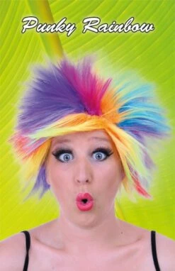 Pruik Punky Rainbow