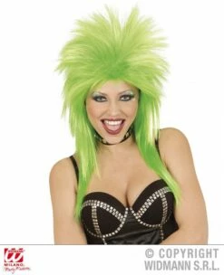 Pruik Rockster Groen