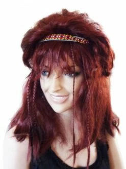 Pruik Rood/bruin Maury