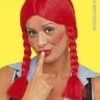 Pruik Staartjes Wendy Rood -PruikPret Winkel pruik staartjes wendy rood
