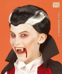 Nieuwkomers -PruikPret Winkel pruik vampier kind 1