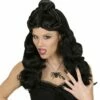 Pruik Western Belle Zwart -PruikPret Winkel pruik western belle zwart