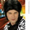 Pruik Wetlook Zwart Man -PruikPret Winkel pruik wetlook zwart man