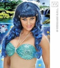 Pruik Zeemeermin Met Strass Schelpen