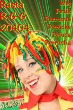 Rasta Pruik Rood/geel/groen