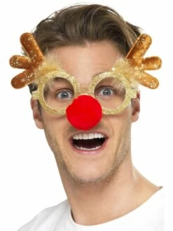 Nieuwkomers -PruikPret Winkel rendier bril fun 1