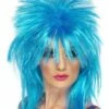Sparkle Rock Diva Pruik Blauw -PruikPret Winkel sparkle rock diva pruik blauw